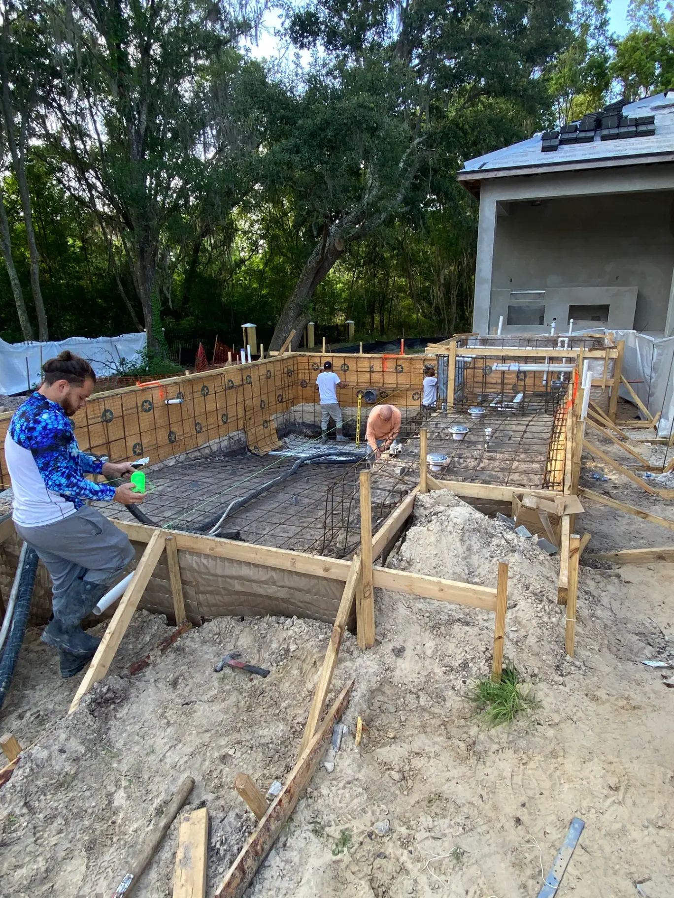Pool excavation in progress in Tampa