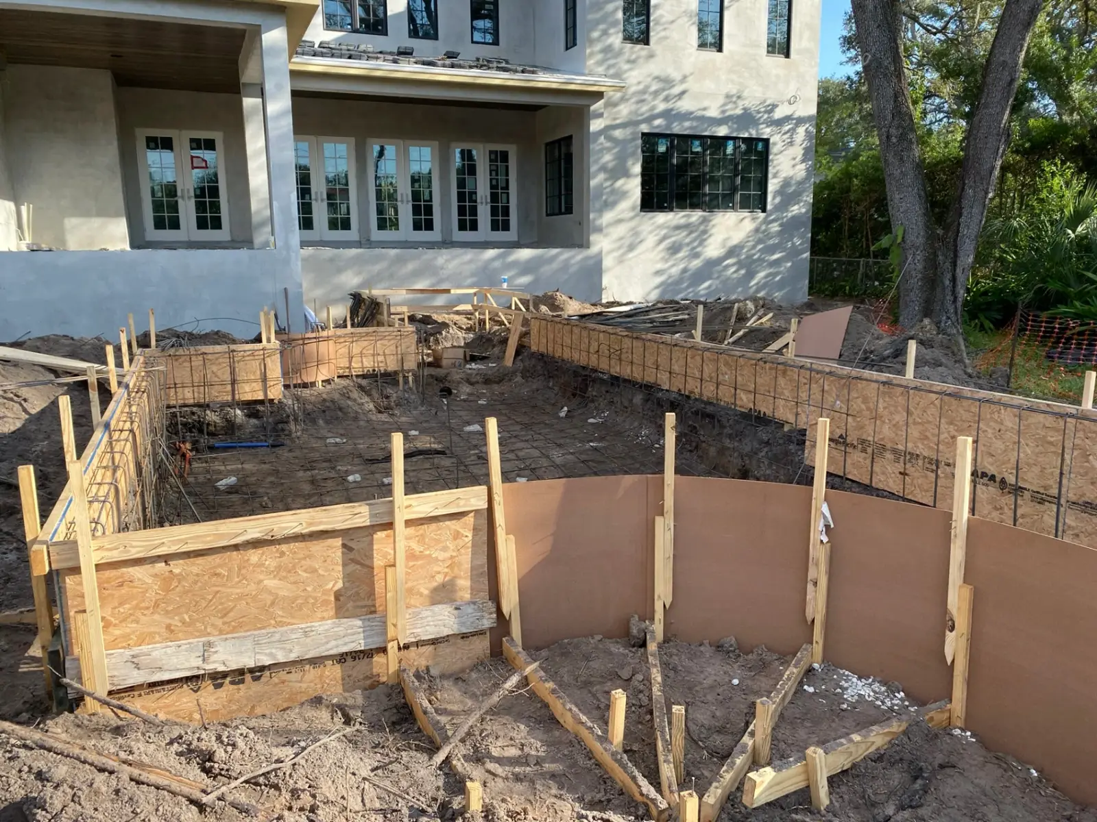 Custom backyard in Trinity